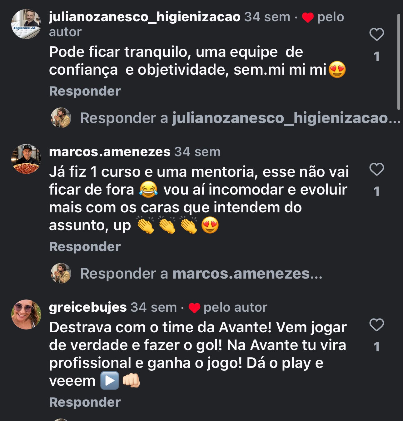 Alunos falam sobre confiança, aprendizado e evolução com a Avante